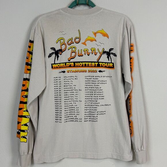 Bad Bunny 2022 Concert Tee Un Verani Sin Ti S - Picture 3 of 8